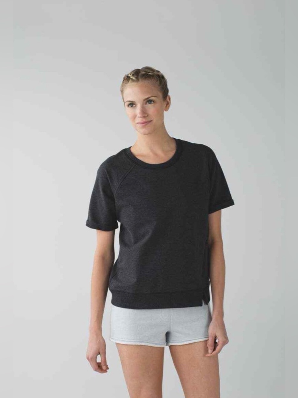 Lululemon Heathered Gray Top Size 10